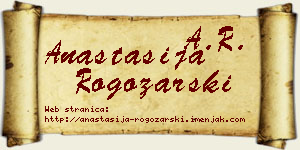 Anastasija Rogožarski vizit kartica